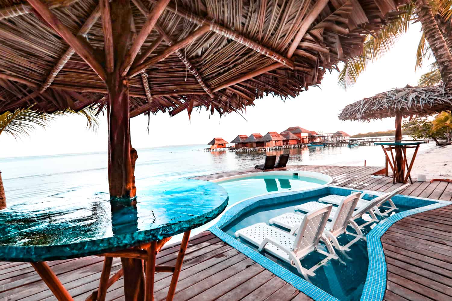 Image of overwater bungalows in Panama