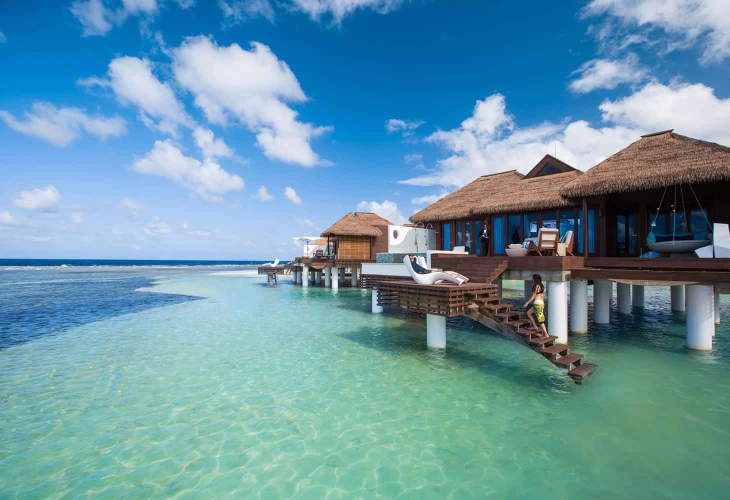Image of overwater bungalows in Jamaica