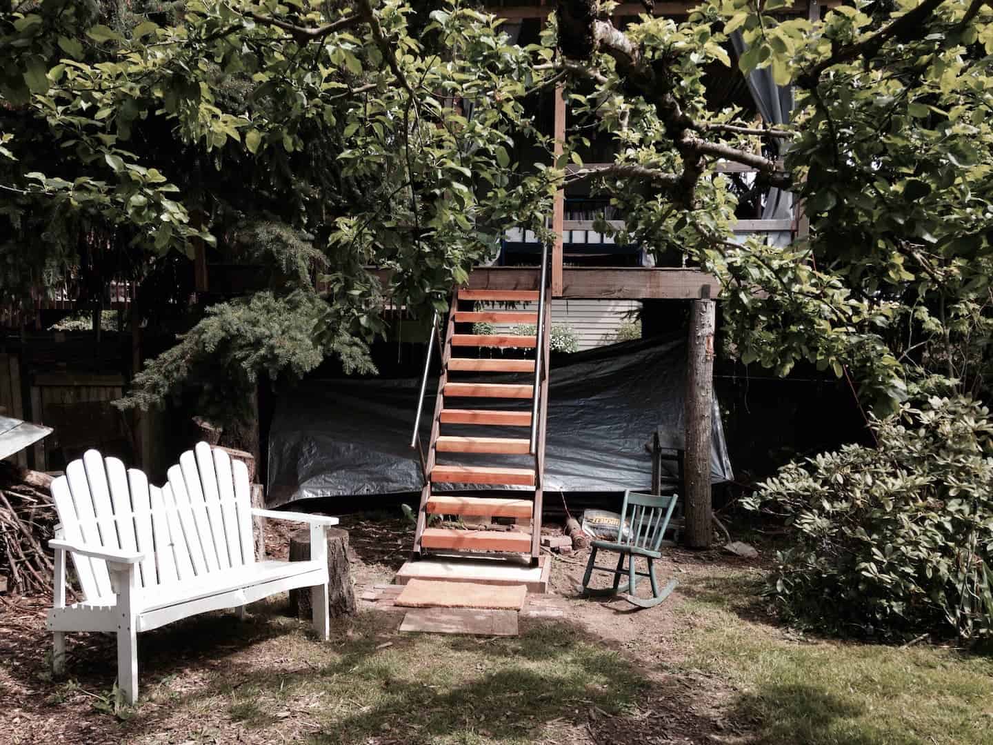 Image of treehouse rental in Washington