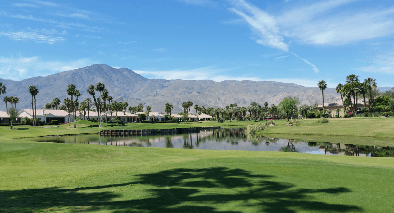 Desert golf course in California
