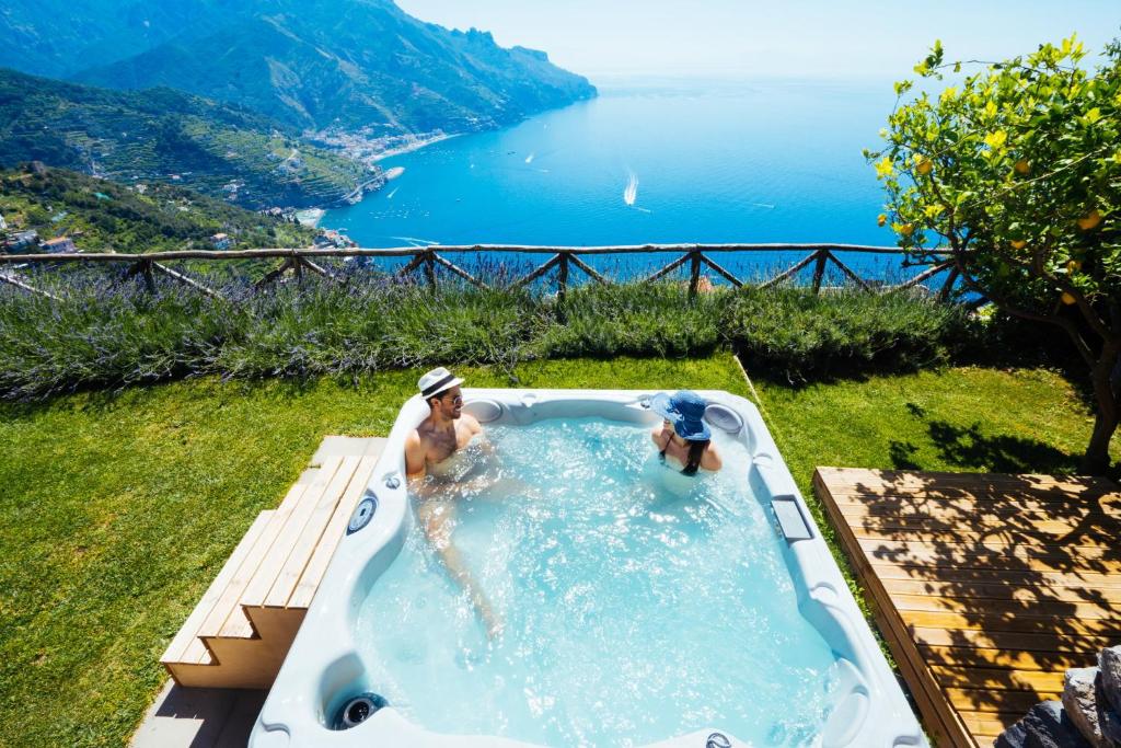 Sea View Villa in Ravello with lemon pergola, gardens and jacuzzi - Ideal for elopements image