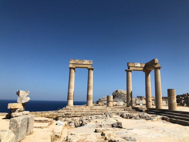 Ancient ruins in Rhodes Greece