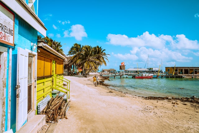 Belize seaside town