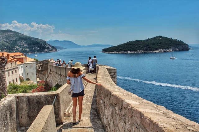 Dubrovnik Croatia sea wall