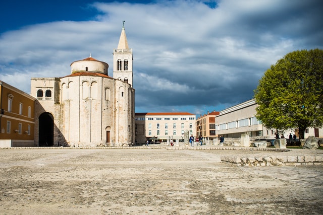 Zadar Croatia courtyard