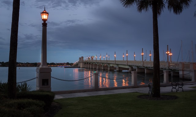 Image of St. Augustine Florida at night